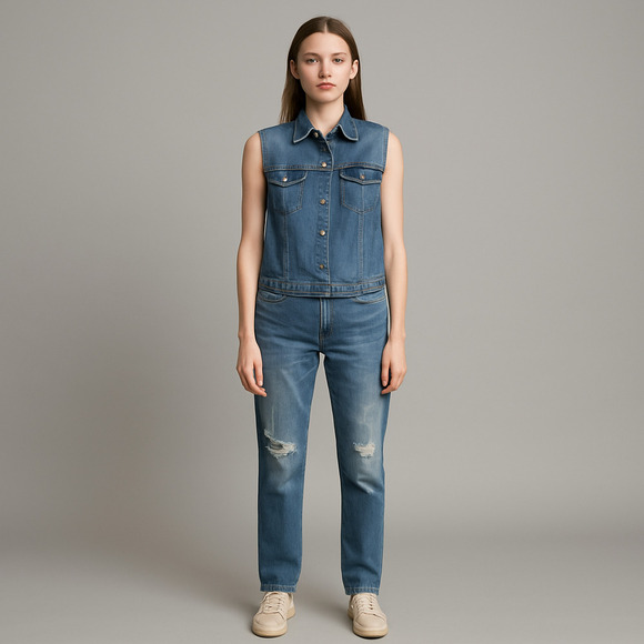 Cosmic Blue Love Jeans Women's Size 28 Blue - Picture 2 of 4